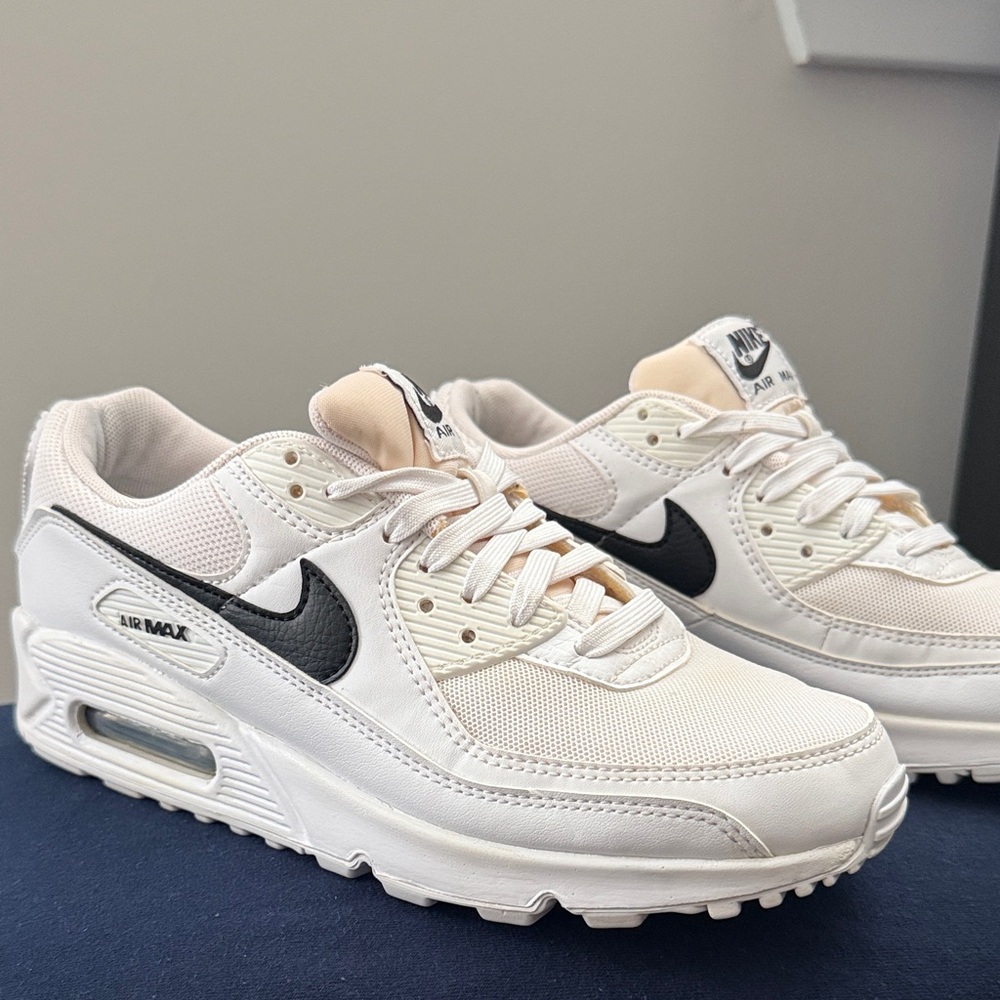 Nike Women's Air Max Sneakers - White with Black Swoosh